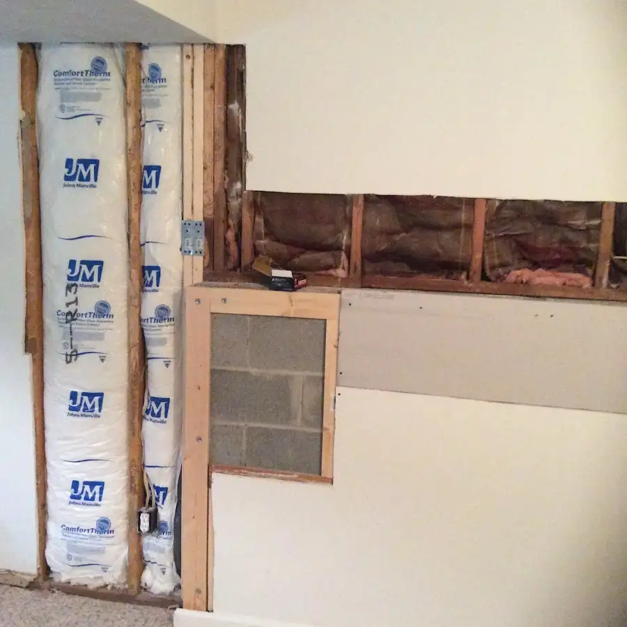 Wall insulation replacement during Odor Removal & Deodorization in Gladewater